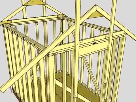 Free Download 10x10 lean to shed plans free Video Plans