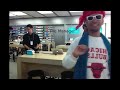 dancing at the apple store