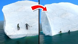 Самые Зрелищные Обрушения Ледников И Айсбергов