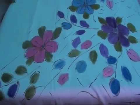 sarees painting designs free