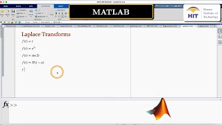 Matlab Lapace Transforms