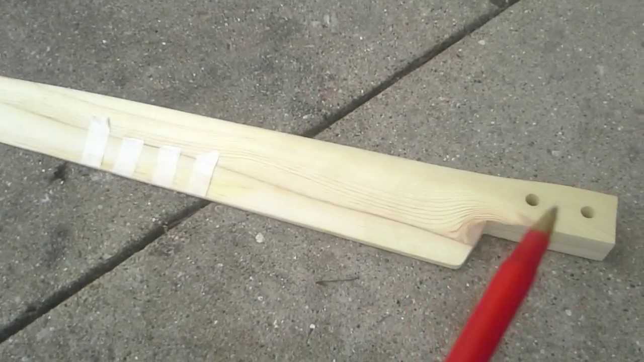Jakes Homemade wooden wind turbine blade - YouTube