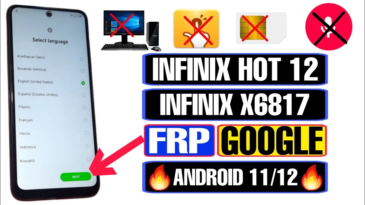 Infinix Hot 12 FRP Bypass Android 11 | Infinix X6817 FRP Infinix Hot 12 FRP Bypass Android 11 | Infinix X6817 FRP