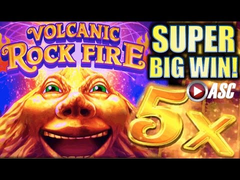★ SUPER BIG WIN! ★ MR. VOLCANIC ROCK FIRE & 3 HOT MAMAS (Konami) Slot Machine Bonus