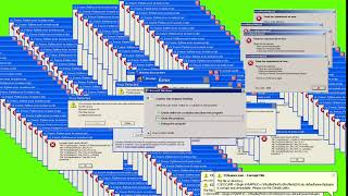 Green Screen Windows Xp Error Virus Error Footage Sound