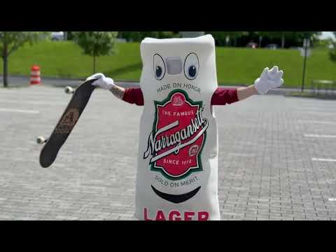 Gansett tall boy do a kick flip - All I Need skateboards
