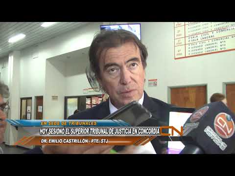 El Superior Tribunal de Justicia se reunió hoy en Acuerdo General en Concordia