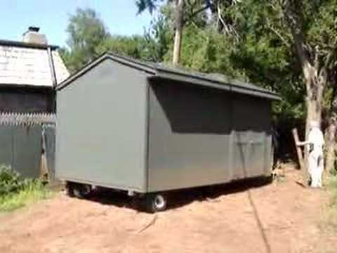 How To Move A Storage Shed - YouTube