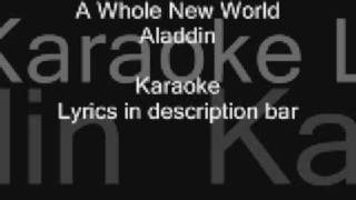 A Whole New World Karaoke A Whole New World Karaoke