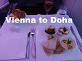 Qatar Airways 787 Business Class Vienna to Doha