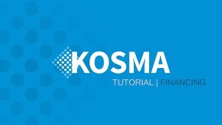 KOSMA Software: Tutorial - Financing module