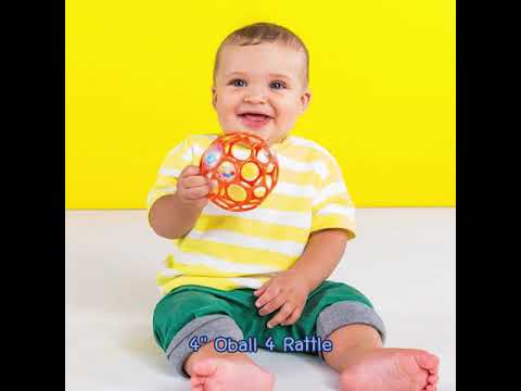 ลูกบอลยางกัดมีเสียง 4" Oball 4 Rattle