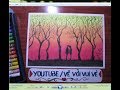 Vẽ tranh sáp dầu đơn giản luyện cách tán màu cho đều và mịn