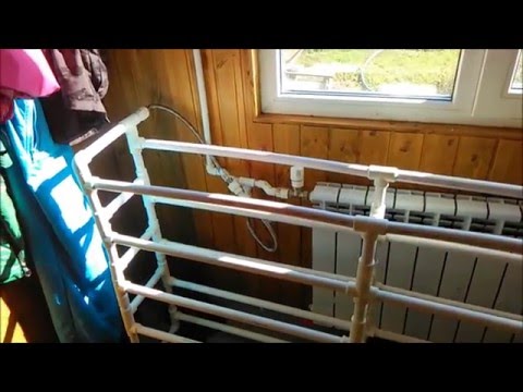 Сушилка из полипропиленовых труб своими руками Сушилка из полипропиленовых труб своими руками