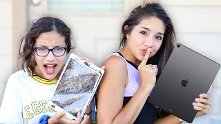 BREAKING MY LITTLE SISTER'S IPAD & BUYING HER A NEW ONE!!