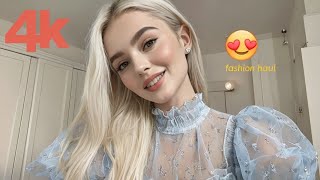Chic & Sheer Try-On Haul In 4K Micro Bikinis Transparent Lingerie & Wedding Outfit Dresses 2025