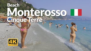 Monterosso Al Mare Beach Walk 4K Beaches Fegina And Spiaggia Del Gigante Italy