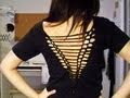 Cut up the Back of your T-Shirt - Simple DIY Tutorial