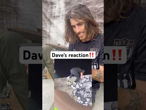 Dave reacts to banger skate clips in the warehouse 🤯✅ #miniramp #skateboarding