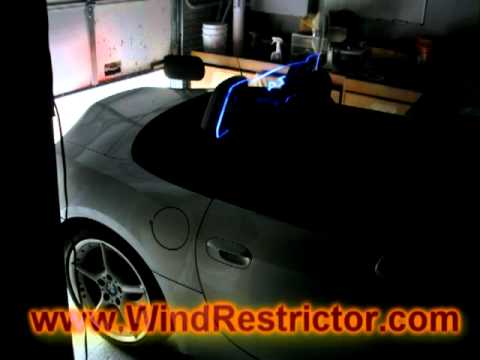 Lighted Windrestrictor for BMW Z4 HOT Our WindRestrictor for the BMW 
