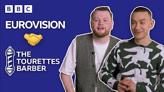 Josh The Tourettes Barber Meets Eurovision Acts ✂️ | Eurovision 2024 - Bbc