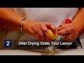Cooking Tips & Basics : How to Make Lemon Zest Without a Zester