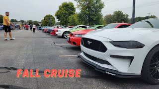 Busted out the drone for our Fall Mustang Cruise