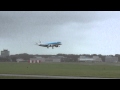 Landing KLM in storm 25 juli 2015 Schiphol