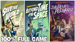 Sam & Max Remastered The Complete Trilogy 100% Full Gameplay Walkthrough All Achievements