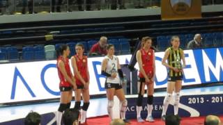 Vakıfbank 3-1 Fenerbahçe Playoff Final - Maç 4 Seremoni