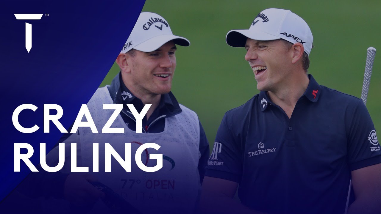 Matt Wallace's unusual ruling after his golf ball hits power lines | 2020 Italian Open