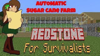 Redstone For Survivalists : Automatic Sugar Cane Farm