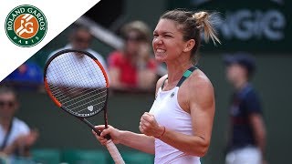 simona halep v carla suarez navarro highlights womens round 4 2017 roland garros