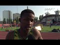 WYC Donetsk 2013 - Jaheel HYDE JAM - 110m H Boys - SEMI-FINAL