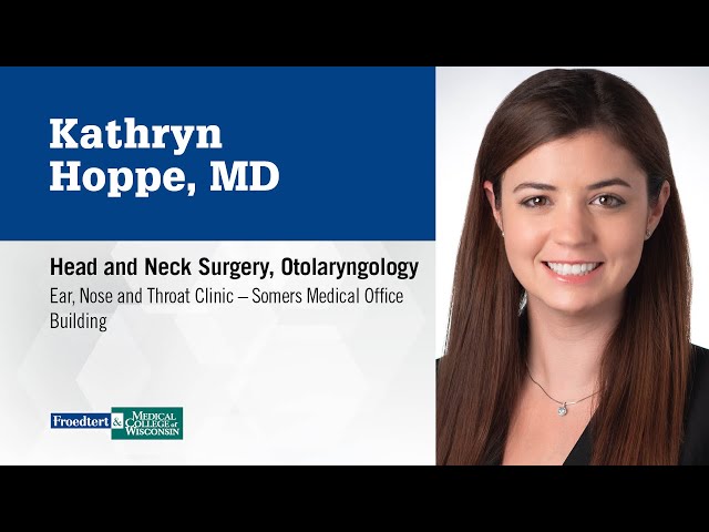 Watch Dr. Kathryn Hoppe, head and neck surgeon, otolaryngologist on YouTube.