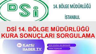 Dsi̇ İstanbul 14. Bölge Müdürlüğü Kura Sonuçlari Sorgulama
