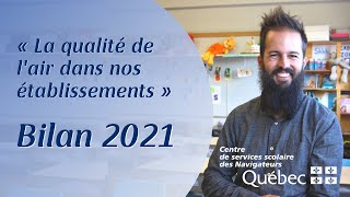 La Qualité De Lair Dans Nos Établists - Bilan 2021 Du Cssdn
