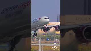 European Cargo A340-600 LAX Arrival