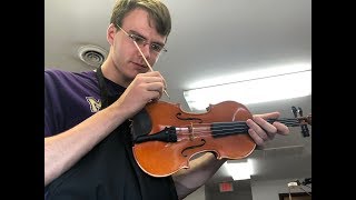 Working at J. R. Judd Violins