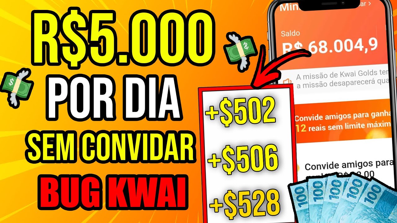 Ganhe Dinheiro do KWAI [R$5.000 Por Dia COM ESSE BUG] Como Ganhar Dinheiro no Kwai