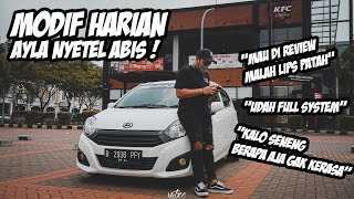 Modifikasi Ayla Agya Racing Look Cocok Banget Di Tongkrongan