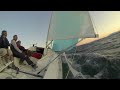 Saphire 27 downwind surf at lake Geneva