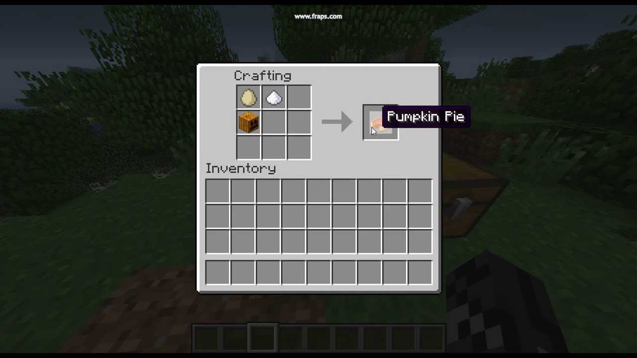 How To Have Pumpkin Pie In Minecraft