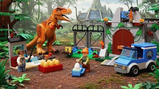 A Dinosaurs Rex Breaks Into A Research Station And Takes The Baby Dinosaur Away