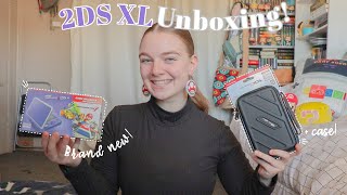 Unboxing A Brand New Nintendo 2Ds Xl In 2023 Purple 2Ds Xl Unboxing Case