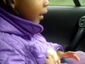 Angel singing along to "Black Milk - Brain"