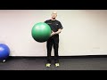 Squats with Fisio Ball Excercise by Mike Syska PT