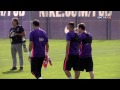 FC Barcelona training session: last session before derby