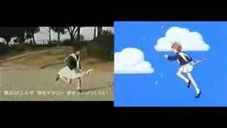 C3B CC Sakura Live Action Parody Opening Comparison