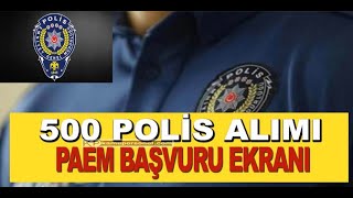 2023 Egm Polis Alımı 6. Dönem Paem 500 Öğrenci Alımı Başvuru Kılavuzu Çıktı